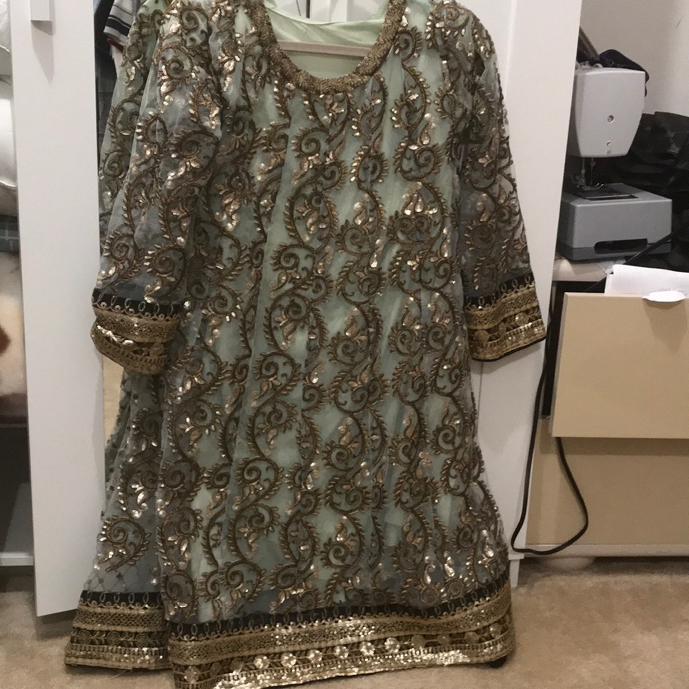 Pakistani peplum two piece